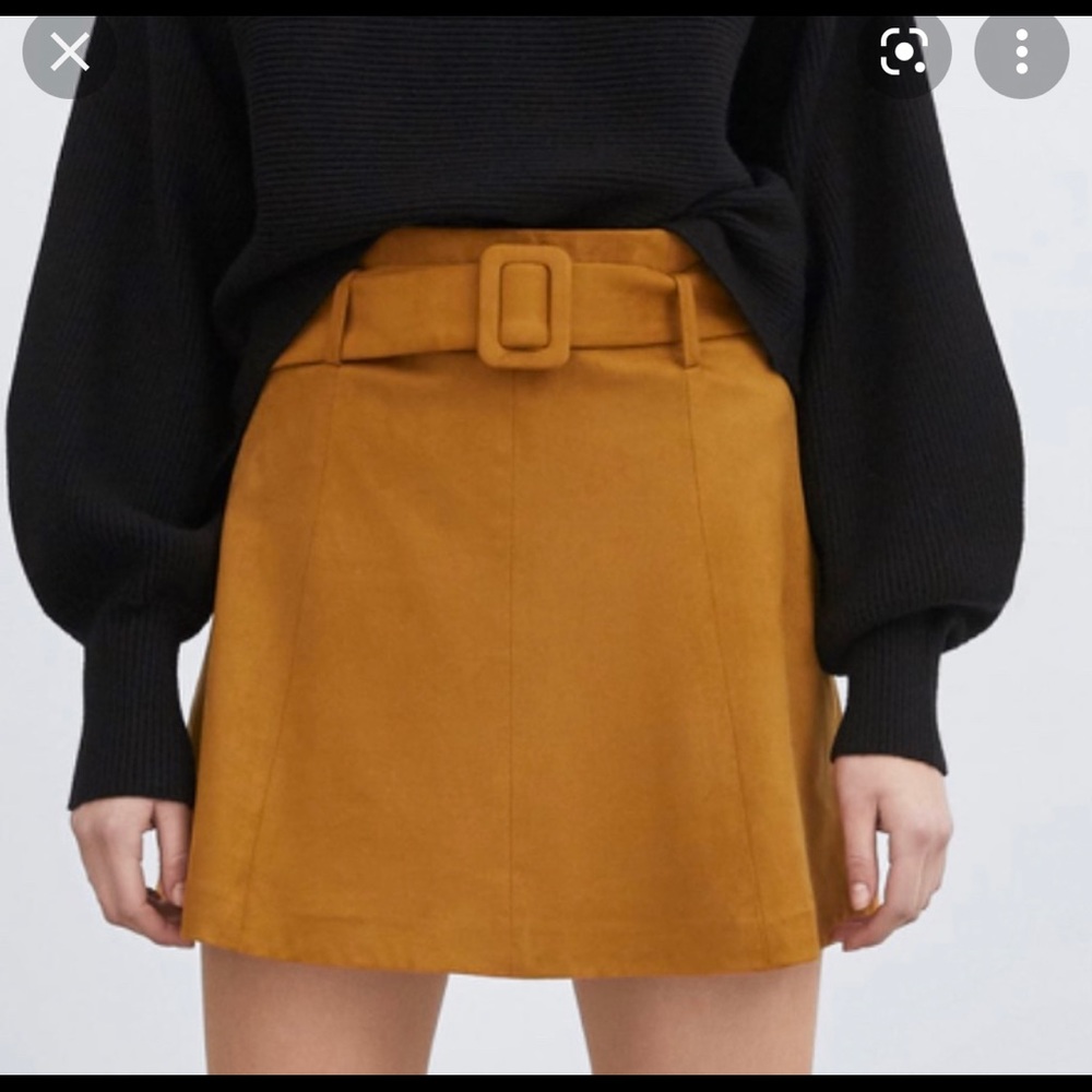 Zara suede skirt